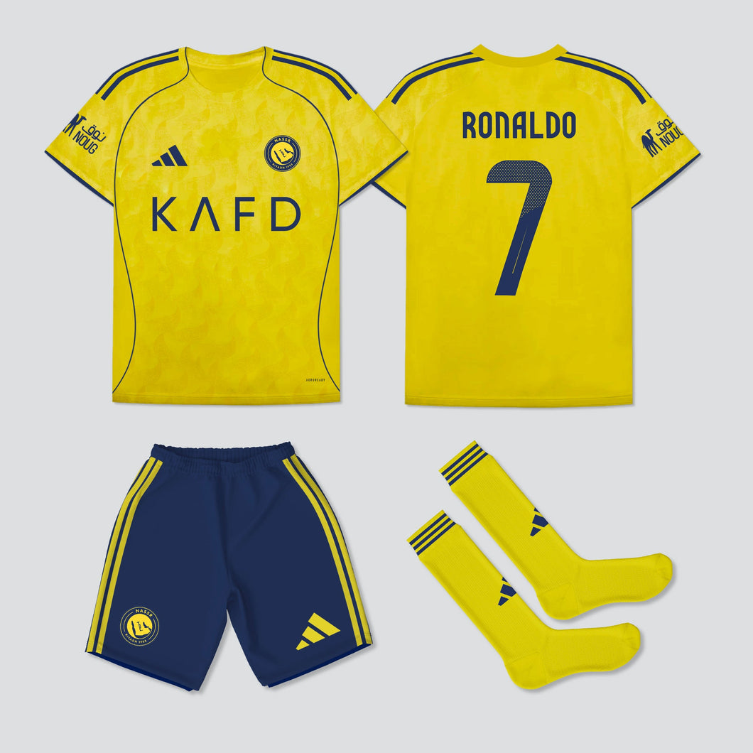 KIT CRIANÇA ’ RONALDO 7 ’ AL-NASSR 25/26 1-2 Anos