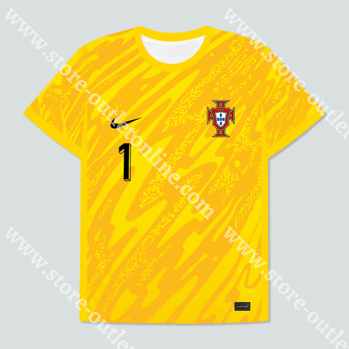 Camisola Guarda-Redes Amarela Portugal Euro 2024 S Camisola Futebol