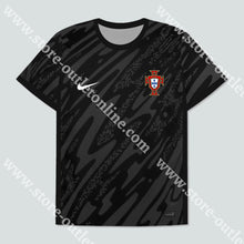 Carregar imagem no visualizador da galeria, Camisola Guarda-Redes Preta Portugal Euro 2024 Camisola Futebol
