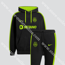 Carregar imagem no visualizador da galeria, Fato Treino Betano Preto/Verde Sporting Cp 23/24 S
