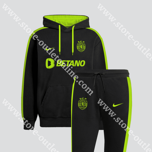 Fato Treino Betano Preto/Verde Sporting Cp 23/24 S