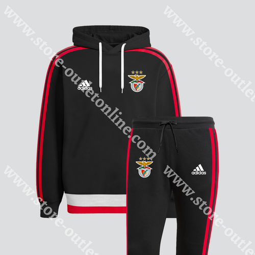 Fato Treino Sl Benfica Hoodie Preta 22/23