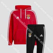 Carregar imagem no visualizador da galeria, Fato Treino Sl Benfica Hoodie Vermelha 22/23
