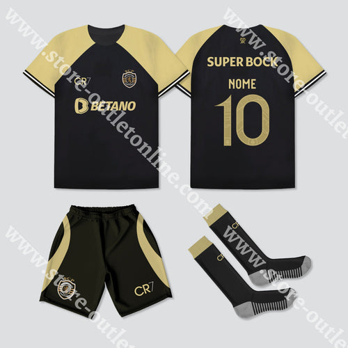 Kit Criança 3º Equipamento Sporting Cp 23/24 Cr7 1-2 Anos