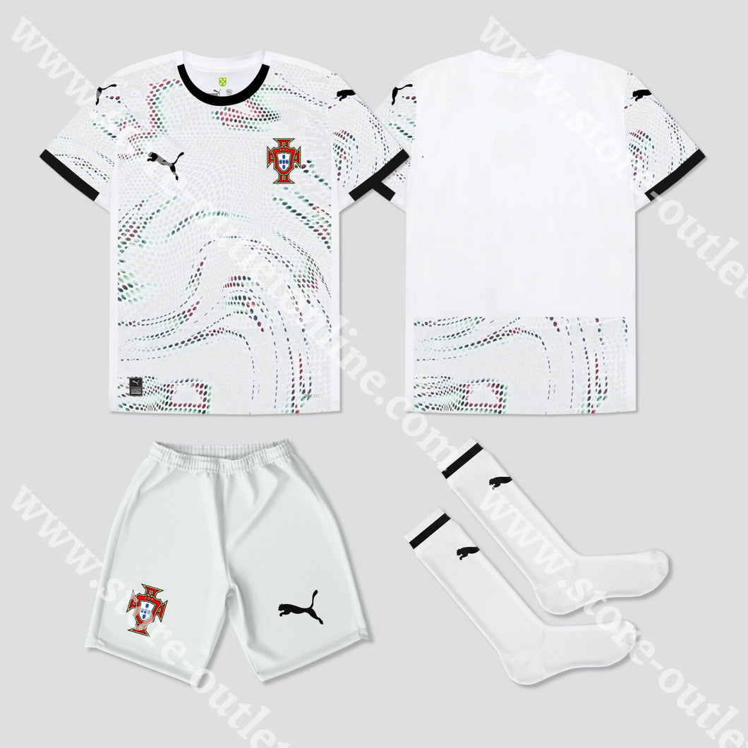 Kit Criança Alternativo Seleção Portugal Puma 2025 1-2 Anos Camisola Futebol
