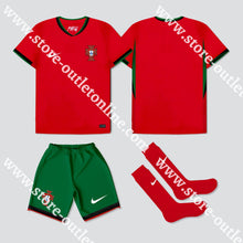 Carregar imagem no visualizador da galeria, KIT CRIANÇA PRINCIPAL PORTUGAL EURO 2024 1-2 Anos Camisola Futebol
