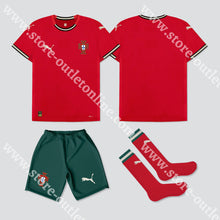 Carregar imagem no visualizador da galeria, Kit Criança Principal Seleção Portugal Puma 2025 1-2 Anos Camisola Futebol
