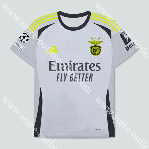 Nova Camisola 3º Equipamento Sl Benfica 24/25 Camisola Futebol