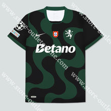 Carregar imagem no visualizador da galeria, NOVA CAMISOLA ALTERNATIVA PRETA SPORTING CP 25/26 Camisola Futebol
