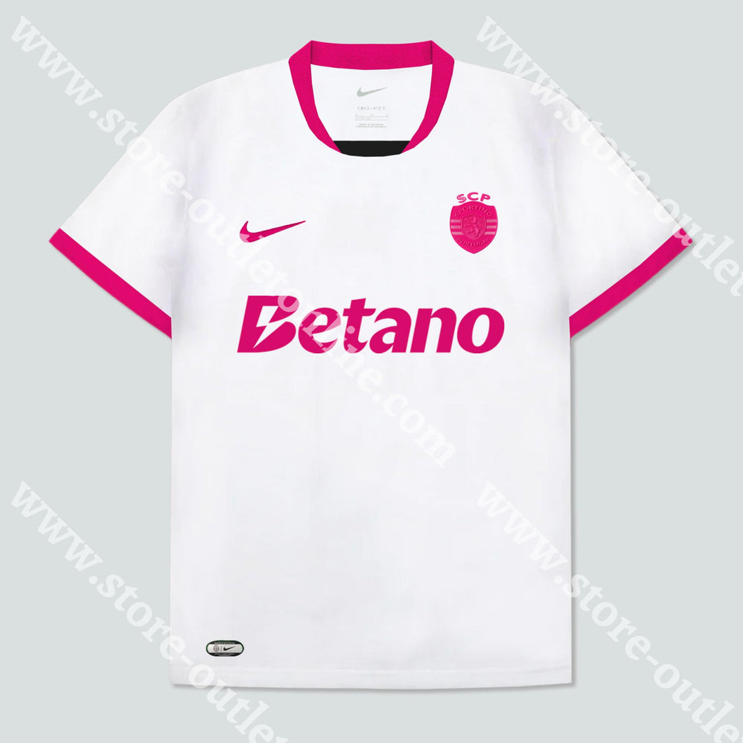 NOVA CAMISOLA EDIÇÃO ESPECIAL ROSA SPORTING CP 25/26 S Camisola Futebol