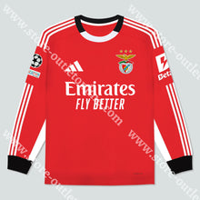 Carregar imagem no visualizador da galeria, NOVA CAMISOLA PRINCIPAL MANGA COMPRIDA SL BENFICA 25/26 Camisola Futebol
