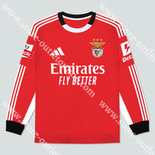 Carregar imagem no visualizador da galeria, NOVA CAMISOLA PRINCIPAL MANGA COMPRIDA SL BENFICA 25/26 Camisola Futebol

