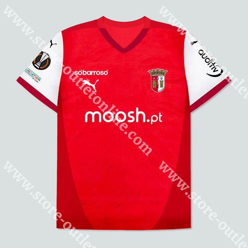 Nova Camisola Principal Sc Braga 24/25 Camisola Futebol