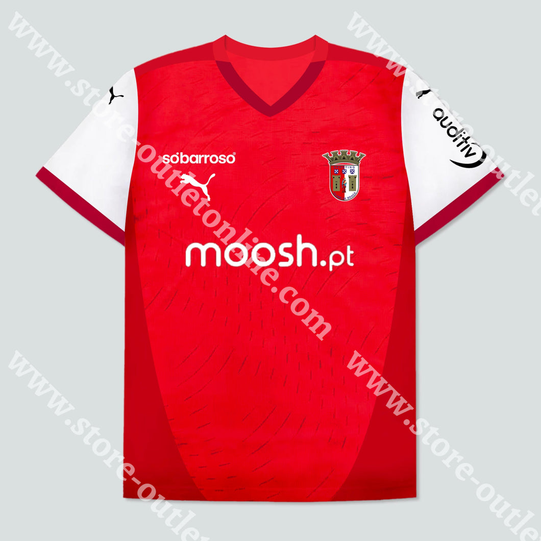 Nova Camisola Principal Sc Braga 24/25 S Camisola Futebol