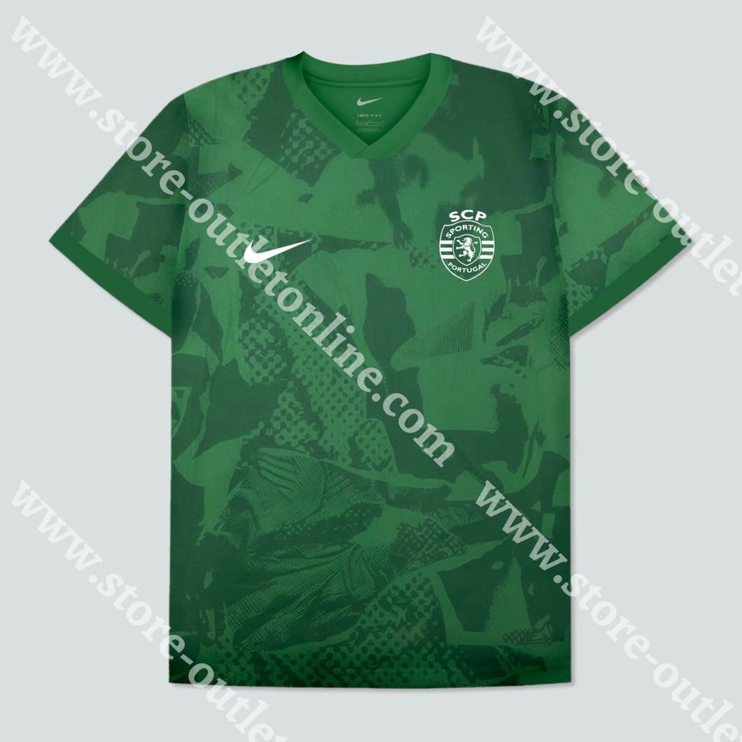 NOVA CAMISOLA TREINO VERDE SPORTING CP 25/26 S Camisola Futebol