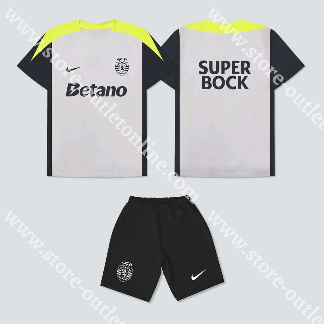 NOVO CONJUNTO TREINO PLAYER 25/26 SPORTING CP 25/26 S Camisola Futebol