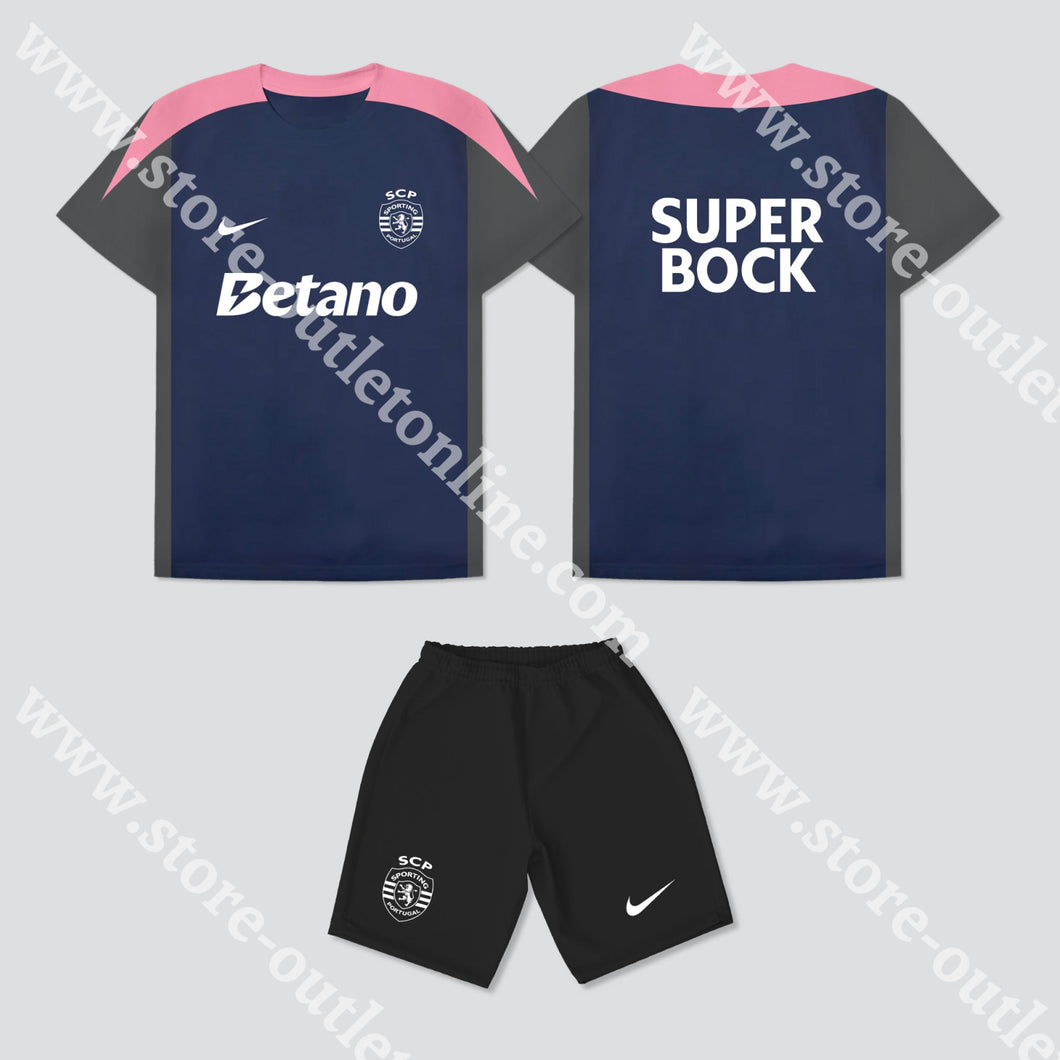 NOVO CONJUNTO TREINO STAFF 25/26 SPORTING CP 25/26 S Camisola Futebol