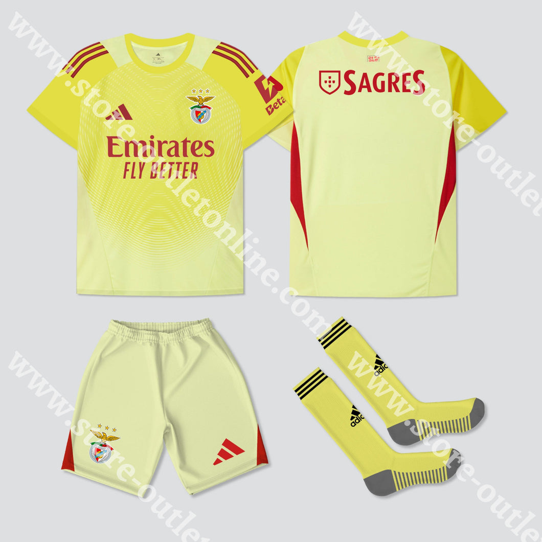 NOVO EQUIPAMENTO GUARDA REDES SL BENFICA 25/26 S Camisola Futebol