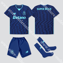 Carregar imagem no visualizador da galeria, Novo Kit Criança 3º Equipamento Fc Porto 24/25 1-2 Anos Camisola Futebol
