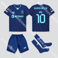 Carregar imagem no visualizador da galeria, Novo Kit Criança 3º Equipamento Fc Porto 24/25 Camisola Futebol
