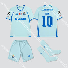 Carregar imagem no visualizador da galeria, NOVO KIT CRIANÇA 3º EQUIPAMENTO FC PORTO 26/27 - Camisola Futebol
