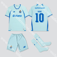 Carregar imagem no visualizador da galeria, NOVO KIT CRIANÇA 3º EQUIPAMENTO FC PORTO 26/27 - Camisola Futebol
