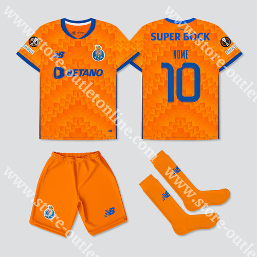 Novo Kit Criança Alternativo Fc Porto 24/25 Camisola Futebol