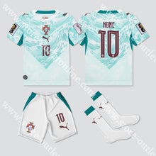 Carregar imagem no visualizador da galeria, NOVO KIT CRIANÇA ALTERNATIVO PORTUGAL MUNDIAL 2026 - Camisola Futebol
