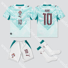 Carregar imagem no visualizador da galeria, NOVO KIT CRIANÇA ALTERNATIVO PORTUGAL MUNDIAL 2026 - Camisola Futebol
