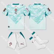 Carregar imagem no visualizador da galeria, NOVO KIT CRIANÇA ALTERNATIVO PORTUGAL MUNDIAL 2026 - Camisola Futebol
