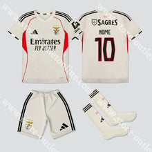 Carregar imagem no visualizador da galeria, NOVO KIT CRIANÇA ALTERNATIVO SL BENFICA 25/26 Camisola Futebol
