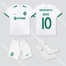 Carregar imagem no visualizador da galeria, Novo Kit Criança Alternativo Sporting Cp 24/25 Camisola Futebol
