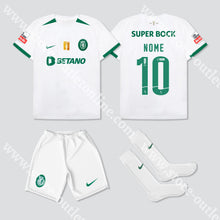 Carregar imagem no visualizador da galeria, Novo Kit Criança Alternativo Sporting Cp 24/25 Camisola Futebol
