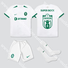 Carregar imagem no visualizador da galeria, Novo Kit Criança Alternativo Sporting Cp 24/25 Camisola Futebol
