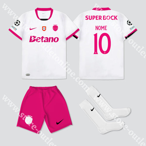 NOVO KIT CRIANÇA EDIÇÃO ESPECIAL SPORTING CP 25/26 Camisola Futebol