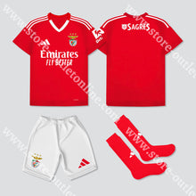 Carregar imagem no visualizador da galeria, Novo Kit Criança Principal Sl Benfica 24/25 Camisola Futebol
