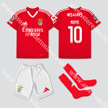 Carregar imagem no visualizador da galeria, Novo Kit Criança Principal Sl Benfica 24/25 Camisola Futebol
