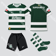 Carregar imagem no visualizador da galeria, NOVO KIT CRIANÇA PRINCIPAL SPORTING CP 26/27 - Camisola Futebol
